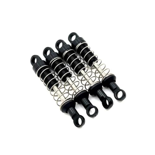 RC-Stoßdämpfer Kompatibel Mit MN78 Für MN78 1/12 RC-Auto-Upgrades Teile Zubehör Metall Stoßdämpfer Vorne Und Hinten(Black) von NAFRECX