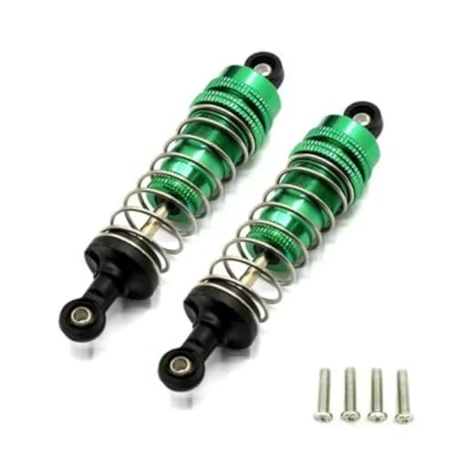 RC-Stoßdämpfer Kompatibel Mit Mjx 16207 16208 16209 16210 1/16 Rc Auto Metall Upgrade Modifikation Teile Zubehör Stoßdämpfer(Green) von NAFRECX