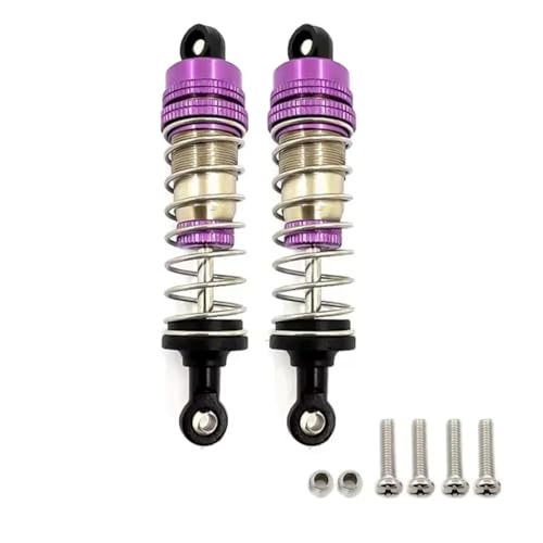 RC-Stoßdämpfer Kompatibel Mit WLtoys 144001 124019 124018 RC-Auto-Upgrade-Modifikationsteile Zubehör 4-teiliger Metall-Stoßdämpfer(2pcs) von NAFRECX