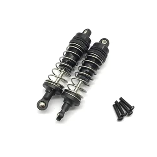 RC-Stoßdämpfer Kompatibel Mit WLtoys 144001 RC-Auto-Upgrade-Modifikation Ersatzzubehör Stoßdämpfer 144001-1316(Black) von NAFRECX