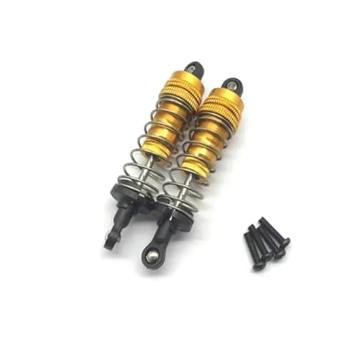 RC-Stoßdämpfer Kompatibel Mit WLtoys 144001 RC-Auto-Upgrade-Modifikation Ersatzzubehör Stoßdämpfer 144001-1316(Yellow) von NAFRECX