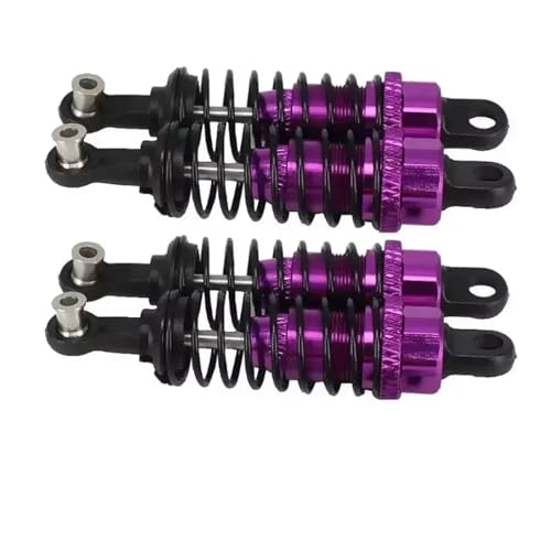 RC-Stoßdämpfer Kompatibel Mit WLtoys A959 A969 A979 K929 A949-55 1/18 RC-Autozubehörteile 4-teiliger Stoßdämpfer Montierter Ersatz(Purple) von NAFRECX