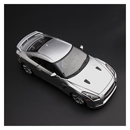 Motorfahrzeuge Replika Auto 1:18 Für Nissan GT-R 2009 Alloy Super Sports Car Modell Diecast Vehicle Adults Collection Display Ornamente Originalgetreue Nachbildung (Color : Silver) von NALora