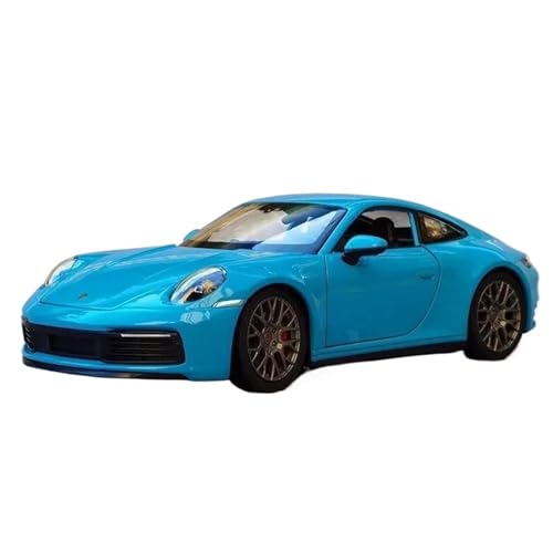 Motorfahrzeuge Replika Auto 1:24 Für Porsche 911 Carrera 4S Legierung Sportwagen Modell Druckguss Metall Auto Modell Souvenir Display Originalgetreue Nachbildung (Color : Blue) von NALora