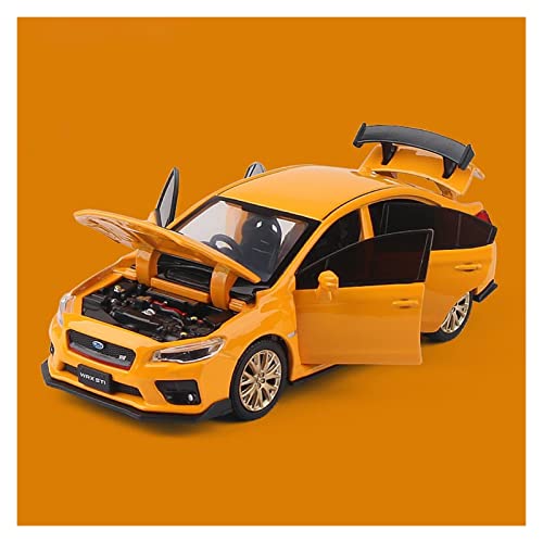 Motorfahrzeuge Replika Auto 1:32 Für Subaru STI 2016 Legierung Sportwagen Modell Diecast Spielzeugfahrzeug Simulation Autos Spielzeug Kinder Geschenke Originalgetreue Nachbildung ( Color : Orange ) von NALora