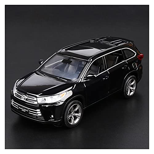 Motorfahrzeuge Replika Auto 1:32 Für Toyota Highlander Suv Legierung Geländewagen Modell Simulation Diecast Fahrzeuge Zurückziehen Spielzeug Geschenk Originalgetreue Nachbildung ( Color : Black ) von NALora