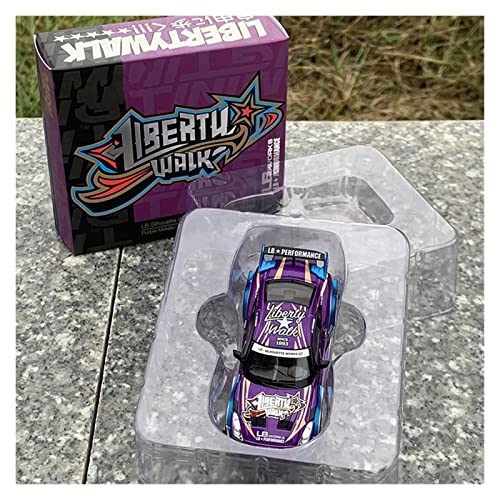 Motorfahrzeuge Replika Auto 1:64 Für Nissan 35GT-RR R35 Graffiti Limited Collector Edition Metall Diecast Sportwagen Modell Spielzeug Sammlung Originalgetreue Nachbildung (Color : Purple) von NALora