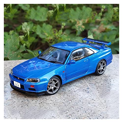 Motorfahrzeuge Replika Auto Boutique 1:18 Für Nissan Skyline GTR R34 Maßstab Diecast Sportwagen Modell Erwachsene Kollektion Originalgetreue Nachbildung von NALora