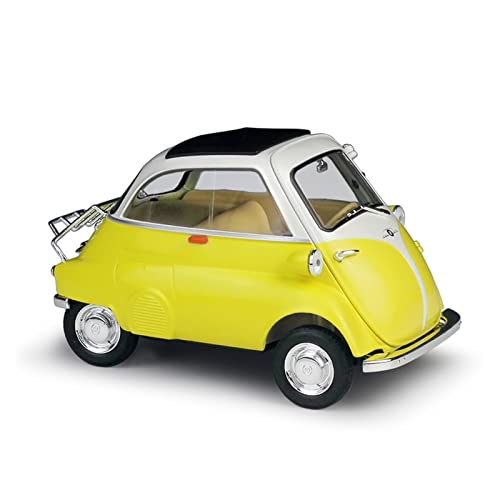 NALora Motorfahrzeuge Replika Auto 1/18 Für BMW Isetta Egg Classic Retro Car Simulation Die-Cast Car Modell Kinder Spielzeugauto Originalgetreue Nachbildung (Color : Yellow) von NALora