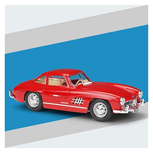 NALora Motorfahrzeuge Replika Auto 1/18 Für Mercedes-Benz 300sl 1954 Legierung Retro Oldtimer Modell Dekoration Erwachsene Sammlung Geschenk Originalgetreue Nachbildung (Color : Silver) von NALora