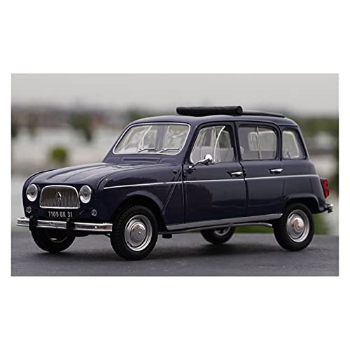 NALora Motorfahrzeuge Replika Auto 1/18 Für Renault 4L Klassisches Druckgussautomodell Simulationsfahrzeug Erwachsene Sammlergeschenk Souvenir Originalgetreue Nachbildung (Color : Blue) von NALora