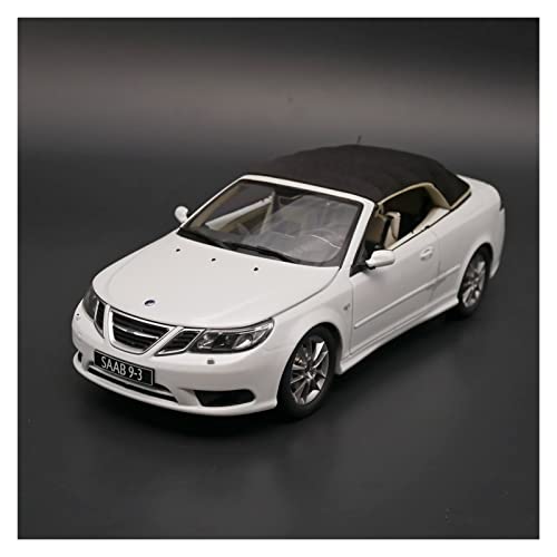 NALora Motorfahrzeuge Replika Auto 1/18 Für SAAB 93 Diecast Alloy Cabrio Sportwagen Modell Simulation Sammlung Ornament Souvenir Display Originalgetreue Nachbildung (Color : White) von NALora