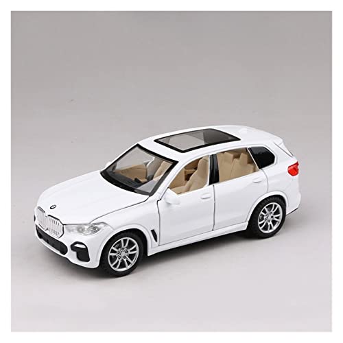 NALora Motorfahrzeuge Replika Auto 1/32 Für BMW X5 SUV Diecasts Legierung Automodell Simulation Kinder Sound Licht Spielzeugfahrzeug Originalgetreue Nachbildung (Color : White2) von NALora