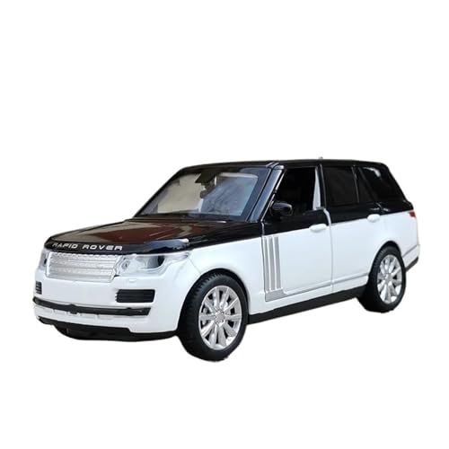 NALora Motorfahrzeuge Replika Auto 1/32 Für Land Rover Sport Legierung Auto Modell Diecast Metall Off-Road Fahrzeuge Modell Simulation Sound Licht Originalgetreue Nachbildung (Color : White) von NALora