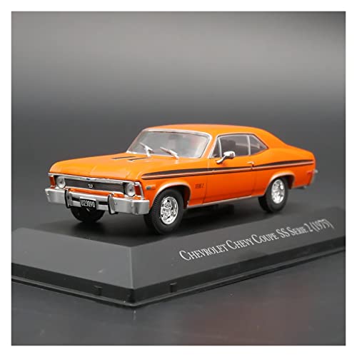 NALora Motorfahrzeuge Replika Auto 1/43 Für Chevrolet Chevy Coupe SS Serie 2 1975 Simulation Diecast Model Car Metal Toy Collection Souvenir Originalgetreue Nachbildung von NALora