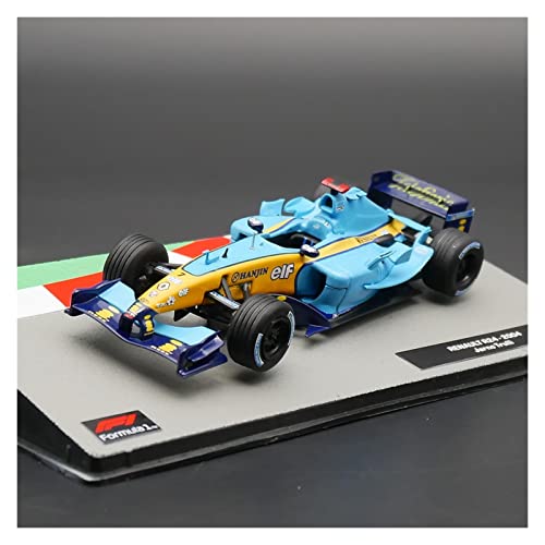 NALora Motorfahrzeuge Replika Auto 1/43 Für Renault R24 2004 Jarno Trulli Simulation Diecast Rennwagen Modell Legierung Spielzeug Sammlung Souvenir Originalgetreue Nachbildung von NALora