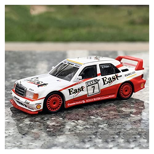 NALora Motorfahrzeuge Replika Auto 1/64 Für Benz 190E 2.5-16 Evolution II #7 Simulation Rennwagen Modell Diecast Alloy Vehicle Collection Originalgetreue Nachbildung von NALora