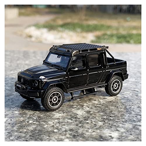 NALora Motorfahrzeuge Replika Auto 1/64 Für Benz G800 Simulation Pickup Automodell Diecast Alloy Vehicle Collection Ornament Souvenir Originalgetreue Nachbildung (Color : Black) von NALora