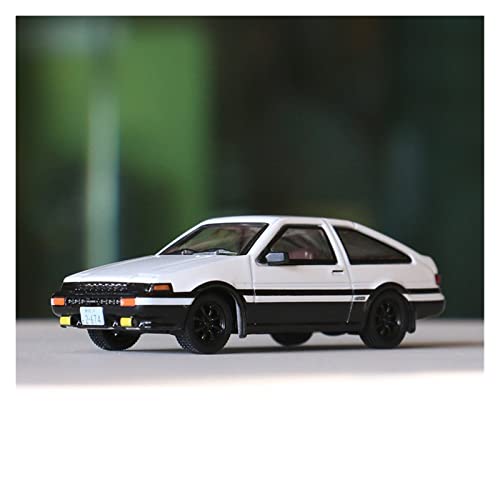 NALora Motorfahrzeuge Replika Auto 1/64 Für Toyota AE86 Simulation Diecast Klassische Sportwagen Modellsammlung Ornament Souvenir Display Originalgetreue Nachbildung (Color : White) von NALora