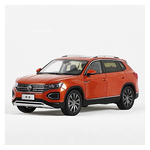 NALora Motorfahrzeuge Replika Auto 1:18 Diecast Vehicle for Volkswagen TAYRON SUV Simulation Alloy Car Model Collection Souvenir Originalgetreue Nachbildung (Color : Orange) von NALora