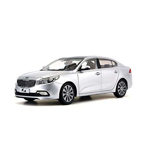 NALora Motorfahrzeuge Replika Auto 1:18 Für KIA K4 2014 Automodell Legierung Druckgussfahrzeug Erwachsene Sammlung Geschenk Ornamente Display Souvenir Originalgetreue Nachbildung (Color : Silver) von NALora