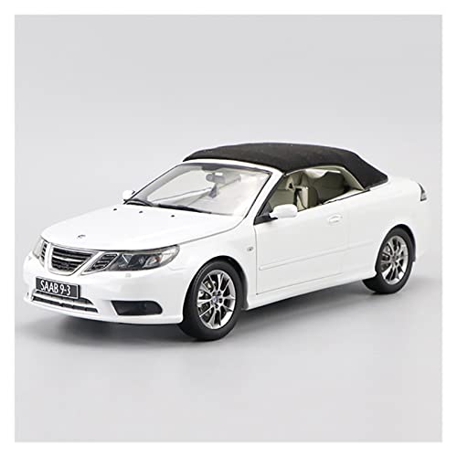 NALora Motorfahrzeuge Replika Auto 1:18 Für Saab 93 SAAB Cabrio Simulation Die-Cast Car ​Modell Erwachsene Kollektion Dekorative Ornamente Originalgetreue Nachbildung (Color : White) von NALora