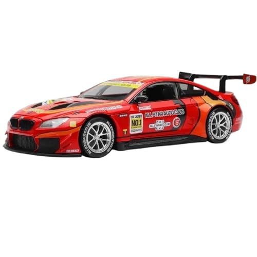 NALora Motorfahrzeuge Replika Auto 1:24 Für BMW M6 GT3 Optimum Druckgussauto Stilvolles Sammlerstück Modellauto Freund Originalgetreue Nachbildung (Color : White) von NALora