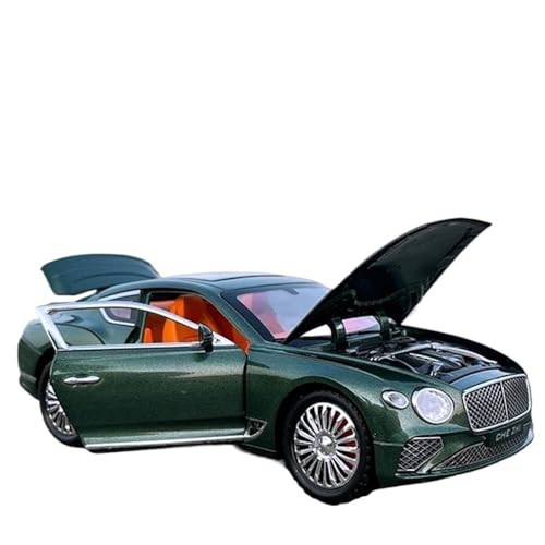 NALora Motorfahrzeuge Replika Auto 1:24 Für Bentley Continental GT Legierung Auto Modell Diecast Simulation Auto Sound & Beleuchtung Sammlung Originalgetreue Nachbildung (Color : Green B) von NALora