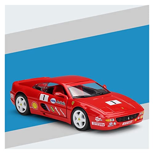 NALora Motorfahrzeuge Replika Auto 1:24 Für Ferrari F355 Challenge Alloy Rennwagen Modell Statische Druckguss-Fahrzeugsammlung Souvenir-Display Originalgetreue Nachbildung von NALora