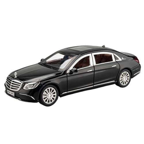 NALora Motorfahrzeuge Replika Auto 1:24 Für Mercedes-Benz E-Klasse E300 L Legierung Luxy Auto Modell Druckguss Metall Fahrzeuge Simulation Sound Licht Originalgetreue Nachbildung (Color : Black) von NALora