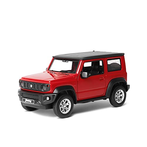 NALora Motorfahrzeuge Replika Auto 1:26 Für Suzuki JIMNY 2018 SUV Legierung Automodell Spielzeug Sammlung Sound Und Licht Spielzeug Für Kinder Geschenk Originalgetreue Nachbildung (Color : Red) von NALora
