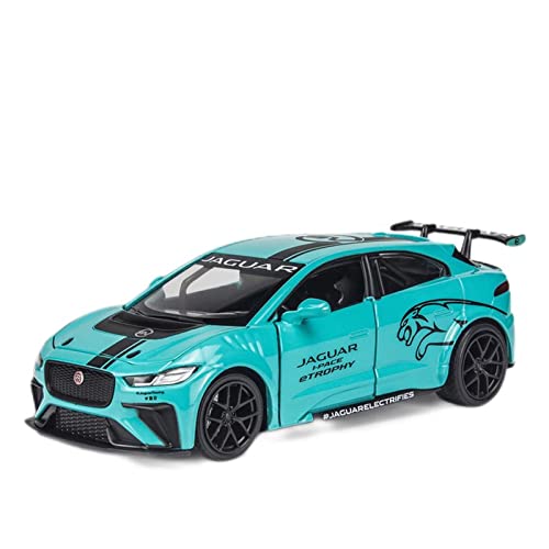 NALora Motorfahrzeuge Replika Auto 1:32 Für Jaguar I-PACE ETROPHY Simulation Diecast Alloy Rennwagenmodell Zurückziehen Spielzeugfahrzeuge Geschenke Originalgetreue Nachbildung (Color : Blue) von NALora