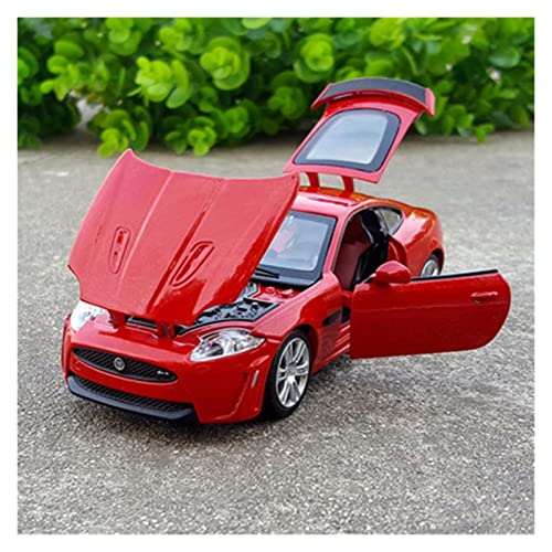 NALora Motorfahrzeuge Replika Auto 1:32 Für Jaguar XKR-Legierung Sportwagenmodell Metalldruckguss-Sound-Licht-Spielzeug-Fahrzeuge Dekorative Ornamente Originalgetreue Nachbildung (Color : Red) von NALora