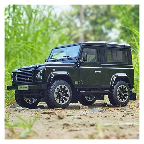 NALora Motorfahrzeuge Replika Auto Boutique 1:18 Für Land Rover Defender 90 V8 Offroad Diecast Automodell Replica Car Adult Collection Originalgetreue Nachbildung (Color : Black) von NALora