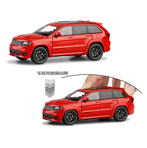 NALora Motorfahrzeuge Replika Auto Original Fabrik 1/32 Für Grand Cherokee Track Eagle Die Cast Modellautosammlung Kinder Spielzeugfahrzeuge Originalgetreue Nachbildung (Color : White) von NALora