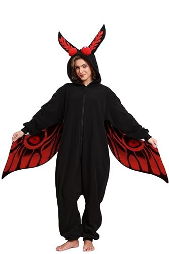 NAMHTOM Mothman-Kostüm, Einteiler, Pyjama, Halloween, Cosplay, Uni, Party-Kostüm, Größe XL NAMHTOM Mothman-Kostüm, Einteiler, Pyjama, Halloween, Cosplay, Uni, Party-Kostüm, Größe XL von NAMHTOM