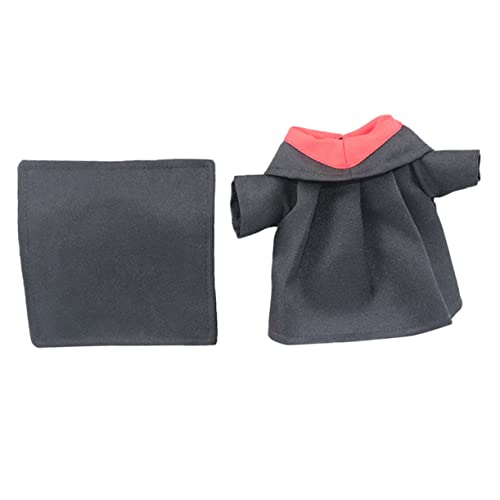 NAMOARLY 2 Stücke Puppe Graduation Kleidung Set Hut Doktoranden-Level-Research-Team Kappe Puppe Zubehör Komfortable Material Graduation Stil von NAMOARLY