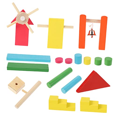NAMOARLY 26-teiliges Holzklötzchen-spielzeugset – Kinderspielzeug Kinder Formen Für Die Früherziehung von NAMOARLY
