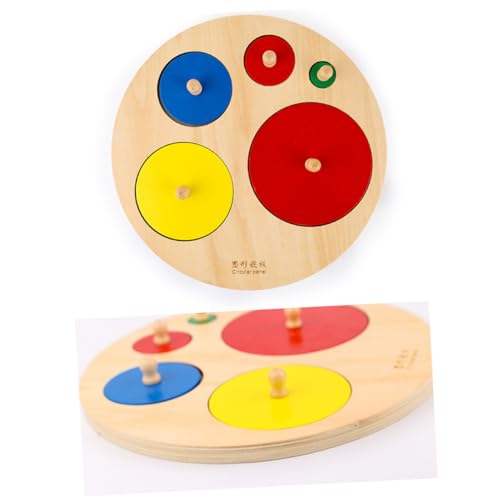 NAMOARLY 1 Satz 6 Stück Brett greifen holzspielzeug Lernspielzeug für Kleinkinder Frühes Lernspielzeug Frühpädagogisches Matheeinsätze Hölzern Colorful von NAMOARLY
