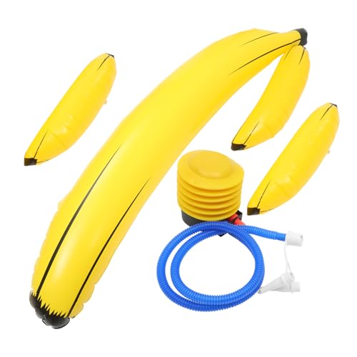 NAMOARLY 1 Satz aufblasbare Banane aufblasbares Spielzeug funnytoys Bananenspiel-Requisite Bananenballon Obst Spielzeuge lustige Partygeschenke Schwimmer-Bananenstütze aus Kunststoff groß von NAMOARLY