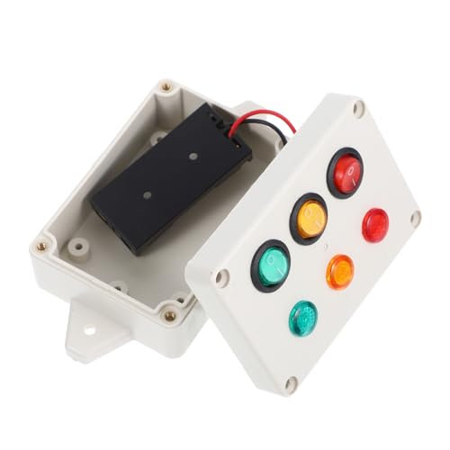 NAMOARLY 1 Satz Busy Board mit Dreifarbigem Lichtschalter für Kognitives Lernspielzeug zur Farberkennung DIY Montessori Zubehör Sicher und Leicht für Kreative Spiele und von NAMOARLY