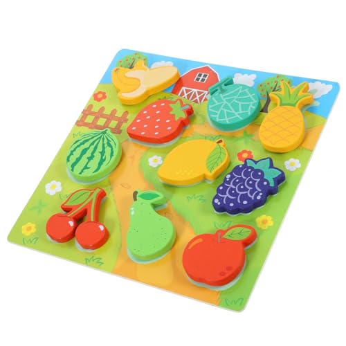 NAMOARLY 1 Satz Kinder Puzzle rätselbuch Kinder Wooden Jigsaw Puzzle Safe Toy Kinder geduldspiele dreidimensional Andere Lernspielzeuge Blöcke Klett-Puzzle Kleinkind Holz von NAMOARLY