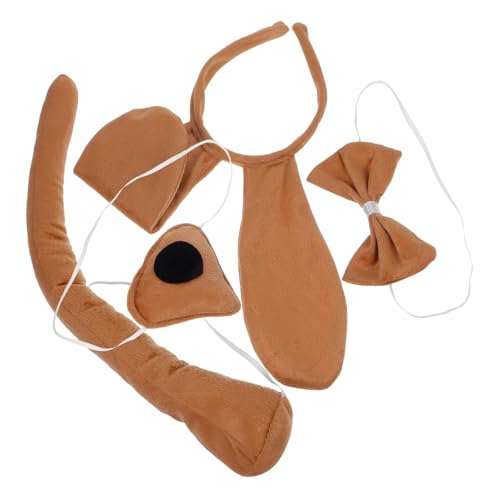 NAMOARLY Bequemes Weiches Material Hundekostüm-zubehörset Für Kinder Tier-Stirnband Und Fliege Für Halloween-verkleidungen NAMOARLY Bequemes Weiches Material Hundekostüm-zubehörset Für Kinder Tier-Stirnband Und Fliege Für Halloween-verkleidungen von NAMOARLY