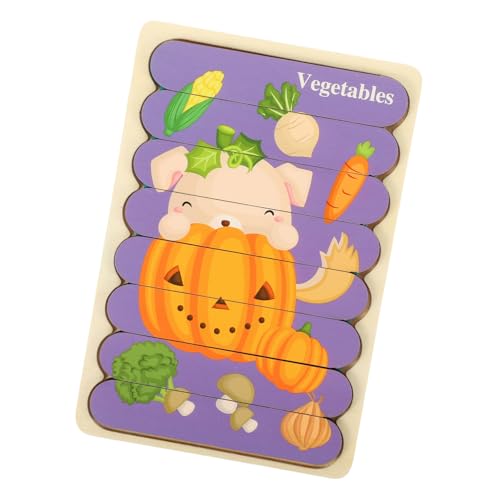 NAMOARLY 1 Satz Lernspielzeug Aus Holz Kleinkind-Puzzle Rätsel Kinderrätsel Rätsel Für Kleinkinder Kleinkindspielzeug Puzzlespielzeug Lernen Pädagogikspielzeug Hölzern von NAMOARLY