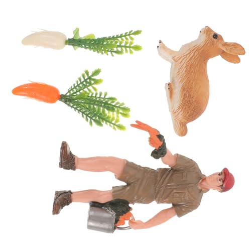 NAMOARLY 1 Satz Modelle von Nutztieren Animals Toys for plastiktiere für Kinder Osterhasen-Ornamente Spielzeug für Nutztiere Spielzeuge dekorativer Kleiner Hase tierische Verzierungen von NAMOARLY