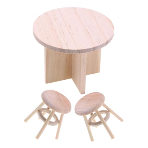 NAMOARLY 1 Satz Puppenhausmöbel Mini-Tisch kleine Puppenstubenmöbel Puppenstubenstuhl und Tisch kreatives puppenhaus zubehör Miniatur runder Tisch Miniatur-Holzstuhl hölzern Beige NAMOARLY 1 Satz Puppenhausmöbel Mini-Tisch kleine Puppenstubenmöbel Puppenstubenstuhl und Tisch kreatives puppenhaus zubehör Miniatur runder Tisch Miniatur-Holzstuhl hölzern Beige von NAMOARLY