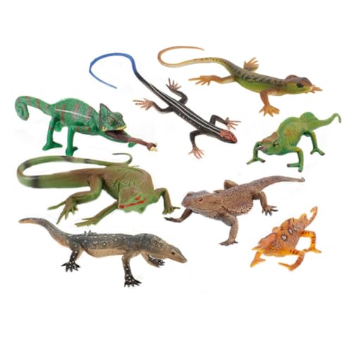 NAMOARLY 1 Satz Reptilienmodell Spielzeug Für Kinder Wohnakzente Dekor Eidechsenfigur Spielzeug Tierisches Spielset Eidechsenspielzeug Minitiere Tiermodell Waldtiere PVC Schmücken Ziemlich von NAMOARLY