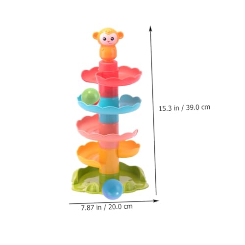 NAMOARLY 1 Satz Schiebe Kugel Turm Spielzeuge Twerking-Spielzeug Verschiebbarer Kugelturm Frühpädagogisches Spielzeug Pp Weihnachtssocken Kind Strudel von NAMOARLY