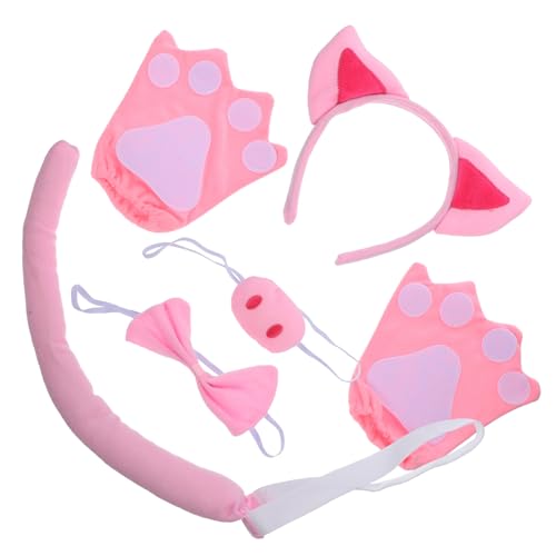 NAMOARLY 1 Satz Schweinchen-Anziehset Flauschiges rosa Schweinchen-Stirnband Tigerohren Maske Hase Wolf tierhaarreifen tierohren haarreif Schweineohr Stirnband -Foto-Requisiten Stoff NAMOARLY 1 Satz Schweinchen-Anziehset Flauschiges rosa Schweinchen-Stirnband Tigerohren Maske Hase Wolf tierhaarreifen tierohren haarreif Schweineohr Stirnband -Foto-Requisiten Stoff von NAMOARLY