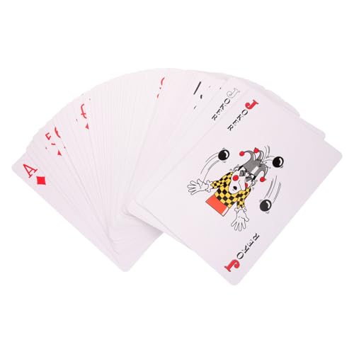 NAMOARLY Brettspiel-Poker 1 Satz Supergroße Spielkarten Übergroße Spielkarten Jumbo-Karteikarten Brettspiel Pokerkarten Spielzeugkarten Spiel Große Pokerkarten Großes Deck Aus Kartenpapier von NAMOARLY